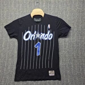 Mitchell & Ness Penny Hardaway Orlando Magic T-Shirt Large Black Pinstripe NBA